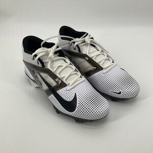 Nike Alpha Menace 4 Pro Football Cleats White Black Sizes 14W
